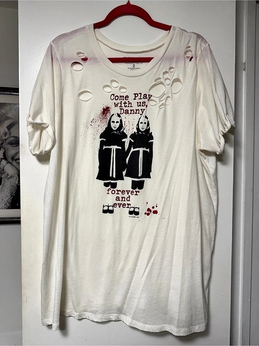Torrid The Shining Come Play With Us Danny Distressed T-Shirt Graphic Tee Size 2